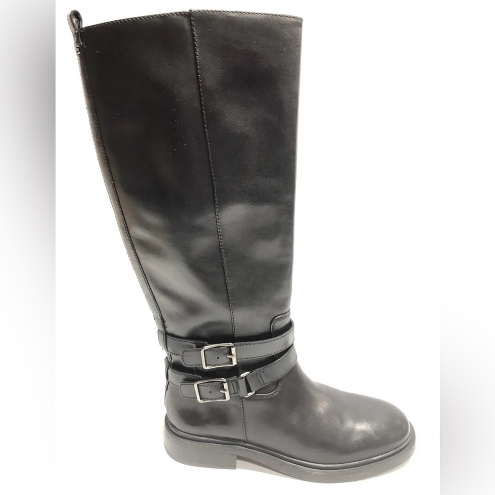 New Sam Edelman Black Leather Freda Riding Style boots 9.5